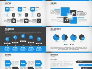 藍色大氣科技企業宣傳 品牌推廣與公司簡介模板全攻略